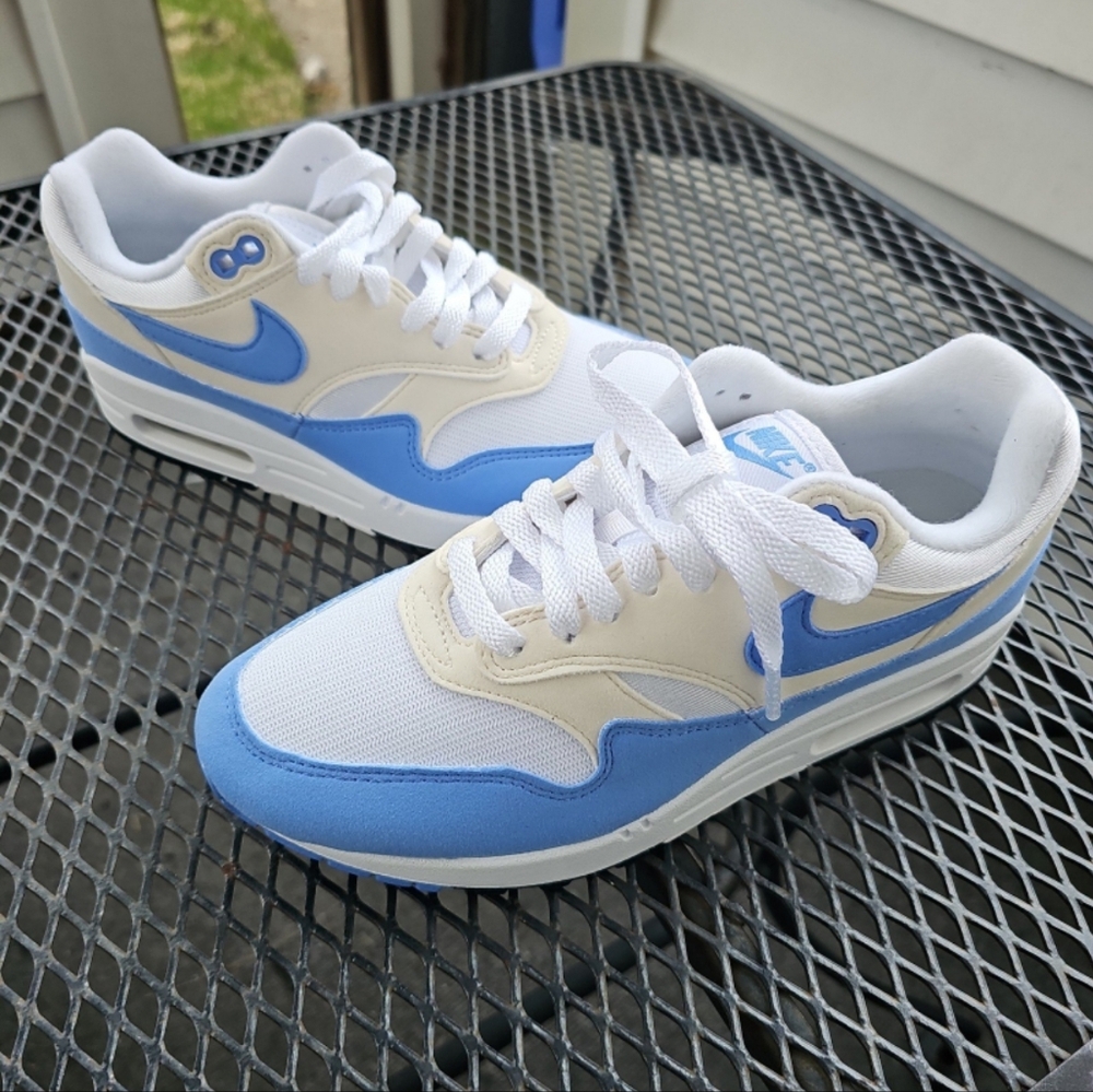 Women's Nike Air Max 1 White/Royal Pulse-Phantom (DZ2628 113) Size 7½